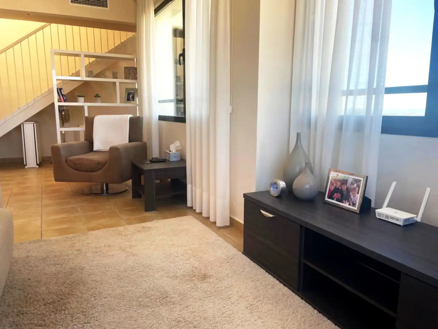 Sala de estar de Ático en venta en Murcia con Aire acondicionado, Calefacción y Terraza
