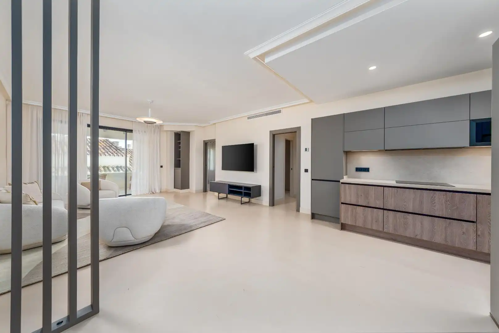 Living room of Apartments for sale in Sanlúcar de Barrameda  with Air Conditioner, Terrace and Furnished