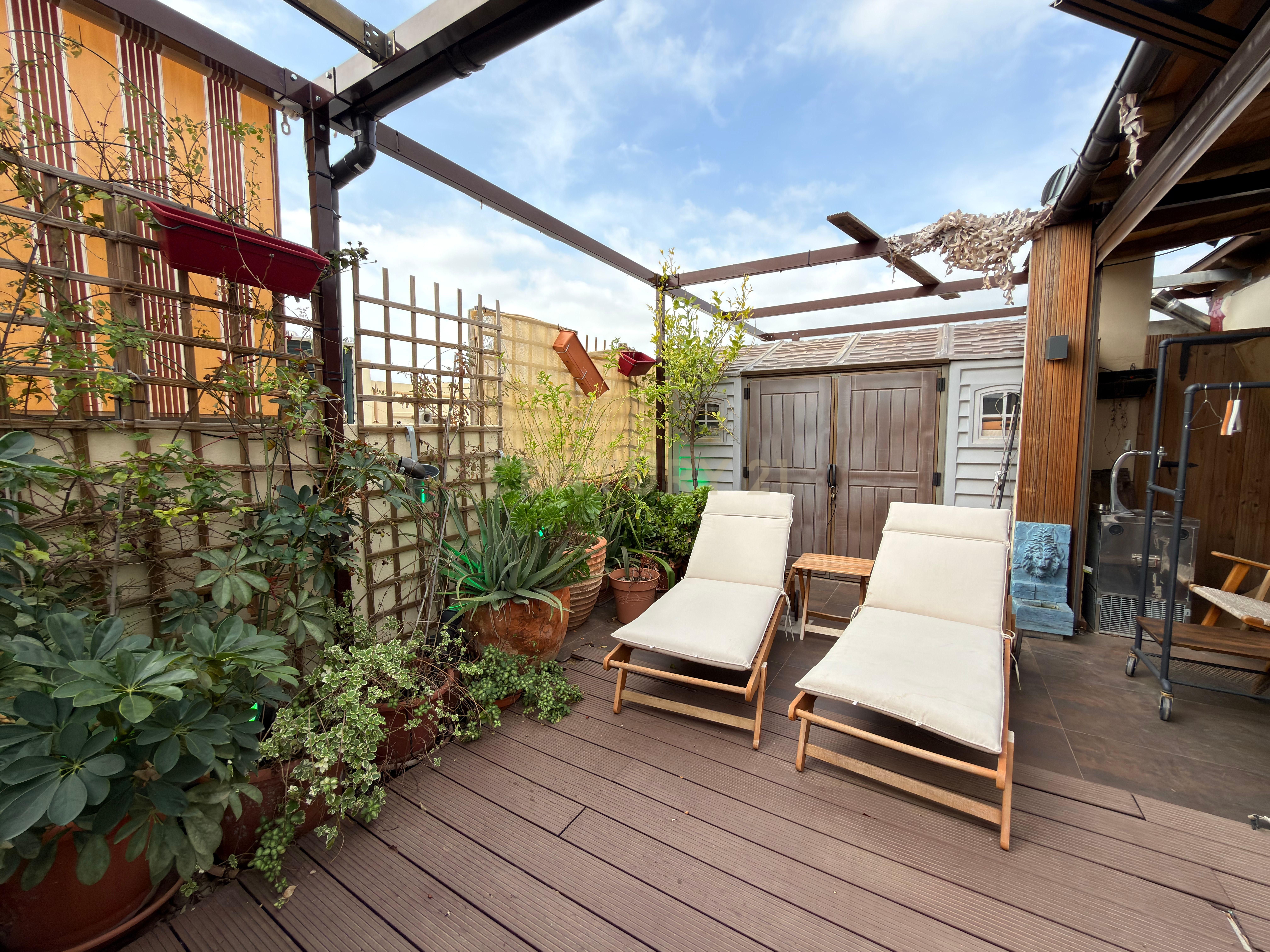 Terraza de Apartamento en venta en Málaga Capital con Aire acondicionado, Jardín privado y Horno