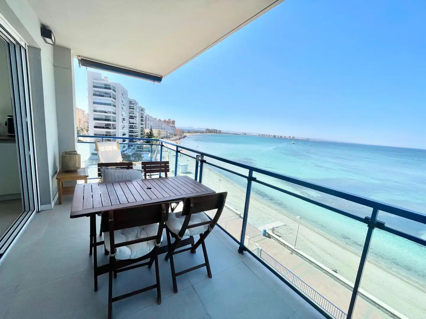 Terrace of Apartments for rent in La Manga del Mar Menor  with Air Conditioner, Heating and Terrace