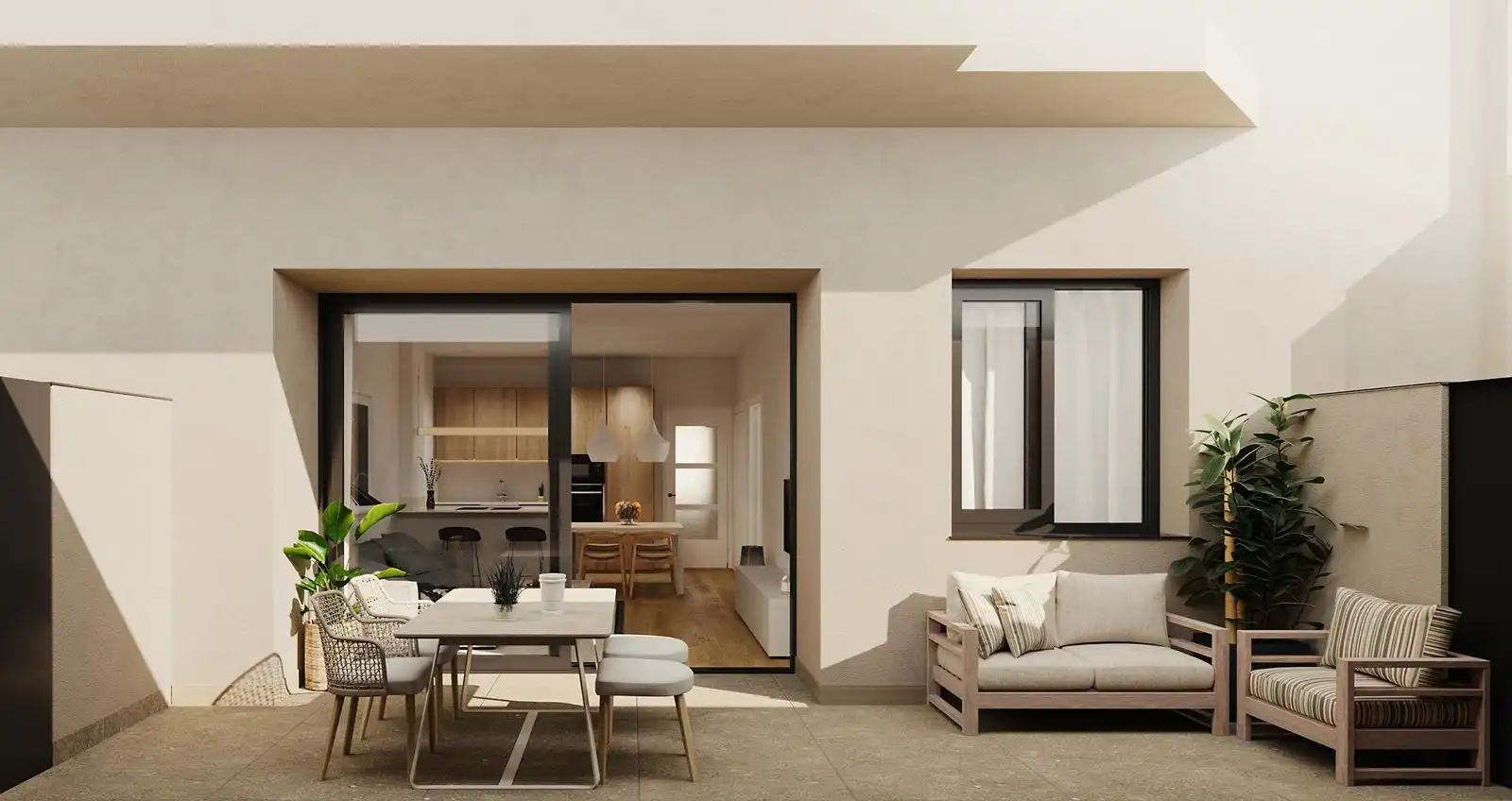 Terrasse von Erdgeschoss zum Verkauf in Rubí mit Klimaanlage, Heizung und Parkett