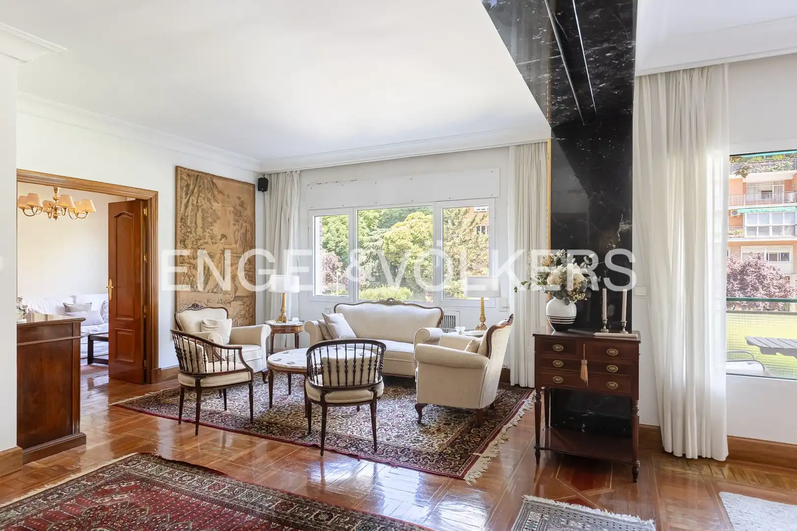 Sala de estar de Piso en venta en Madrid con Aire acondicionado, Calefacción y Parquet
