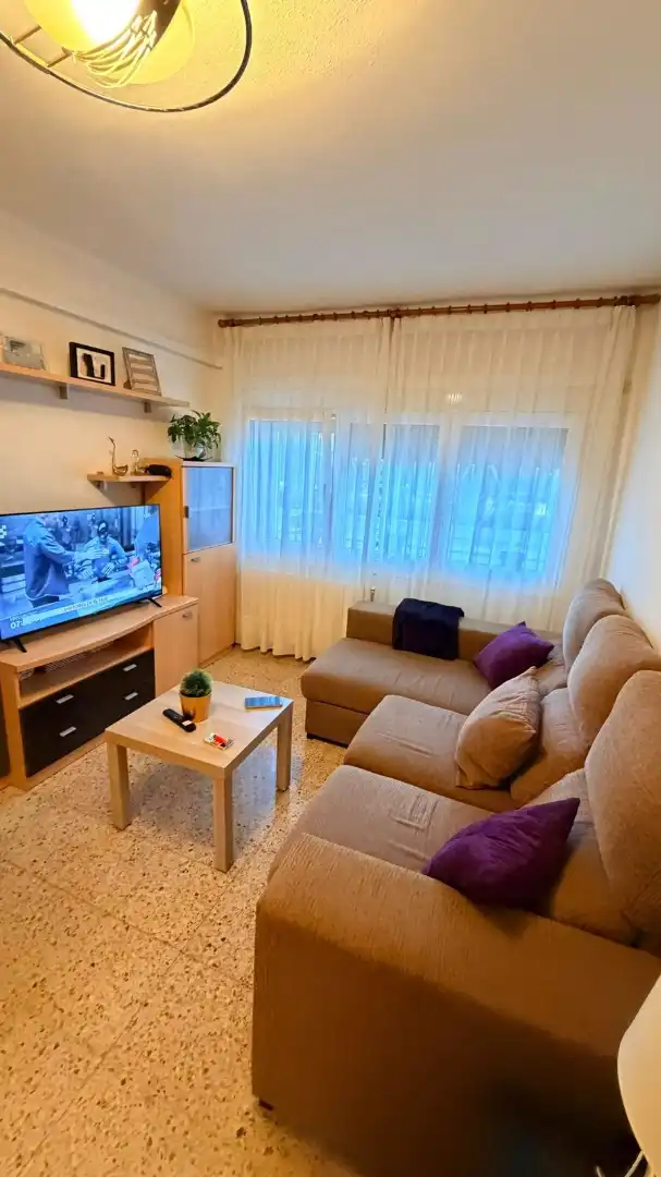Sala de estar de Piso en venta en Badalona con Aire acondicionado