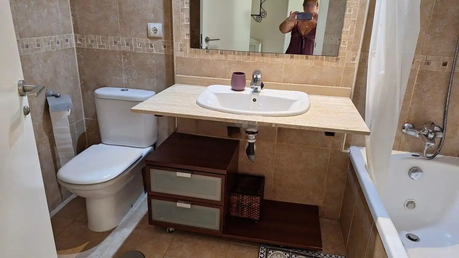 Bathroom of Flat for rent in Alicante / Alacant  with Air Conditioner, Heating and Terrace