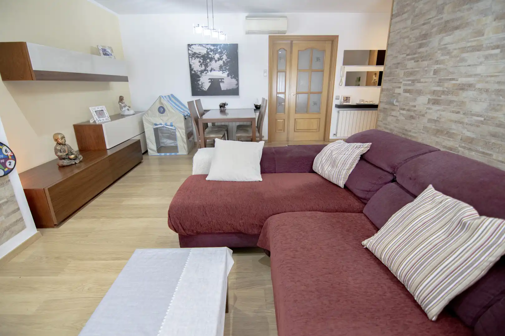 Sala de estar de Casa o chalet en venta en Barcelona con Aire acondicionado, Calefacción y Parquet