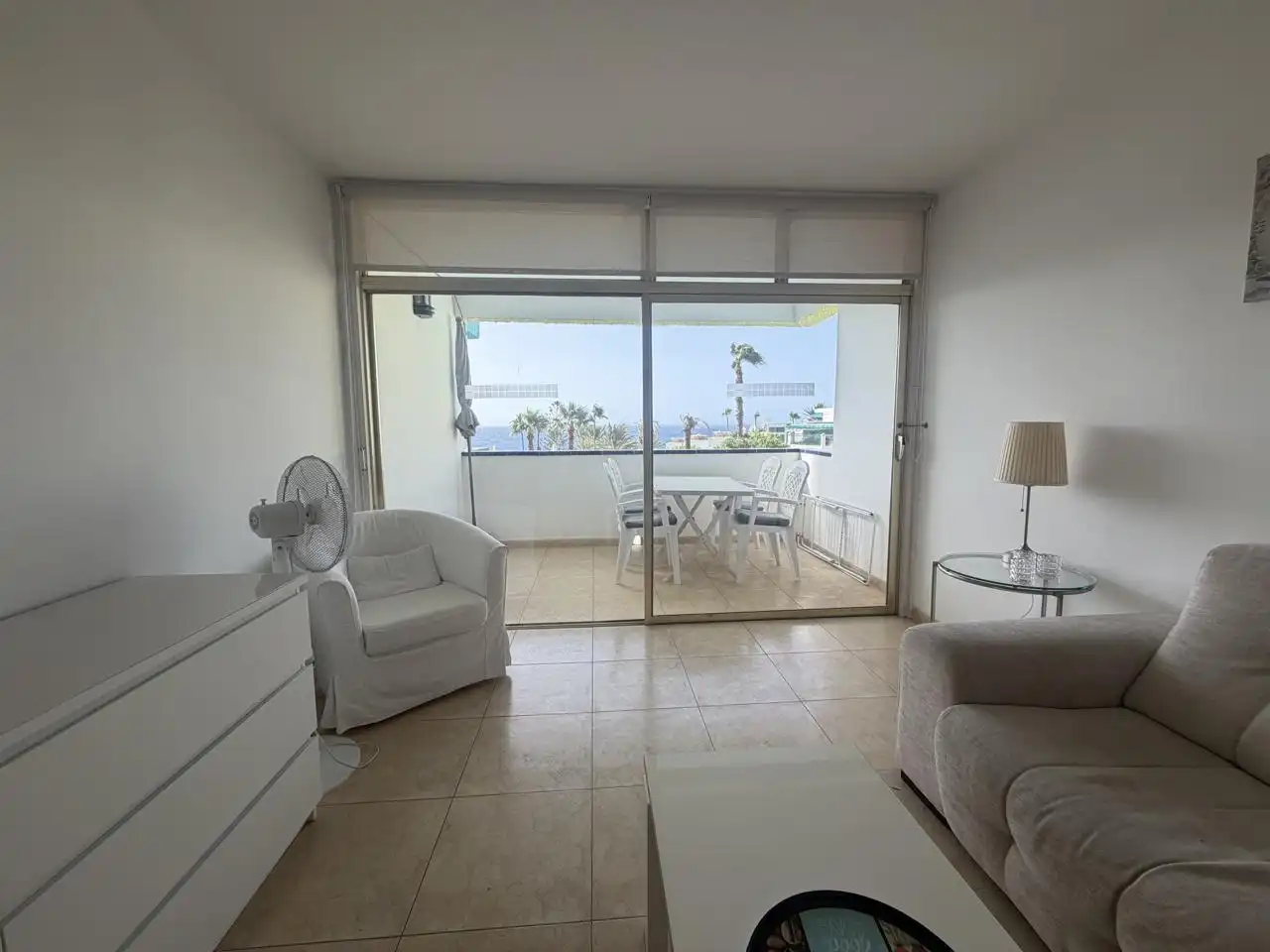 Wohnzimmer von Wohnung zur Miete in San Bartolomé de Tirajana mit Terrasse, Möbliert und Gemeinschaftspool