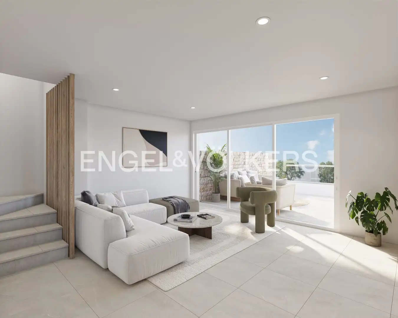 Sala de estar de Apartamento en venta en Pilar de la Horadada con Aire acondicionado, Calefacción y Jardín privado