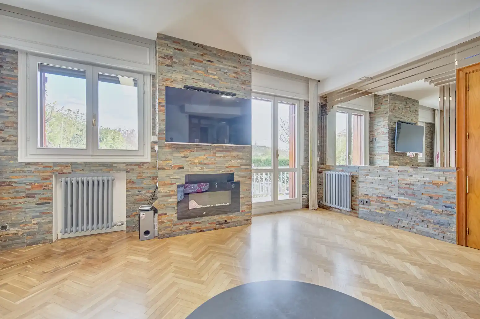 Sala de estar de Casa o chalet en venta en Orkoien con Aire acondicionado, Jardín privado y Terraza