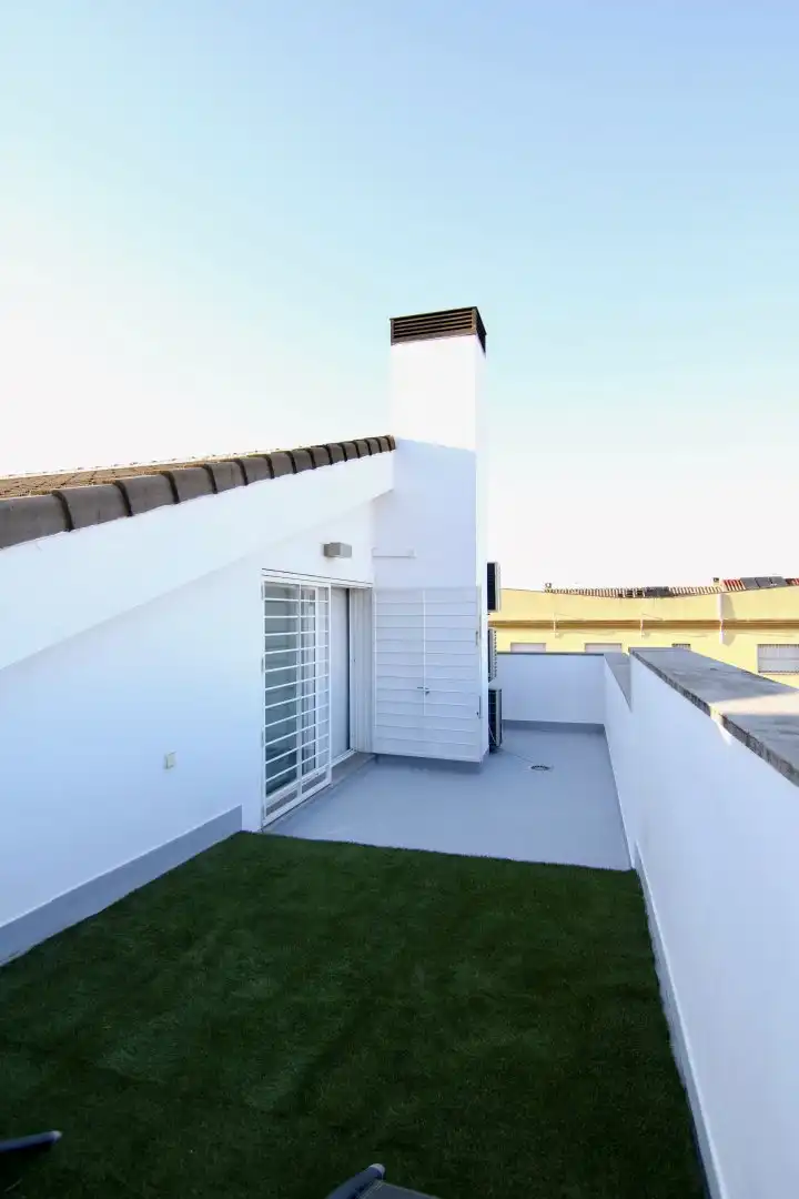 Terrace of Detached homes for sale in Mairena del Aljarafe  with Air Conditioner, Terrace and Storage room