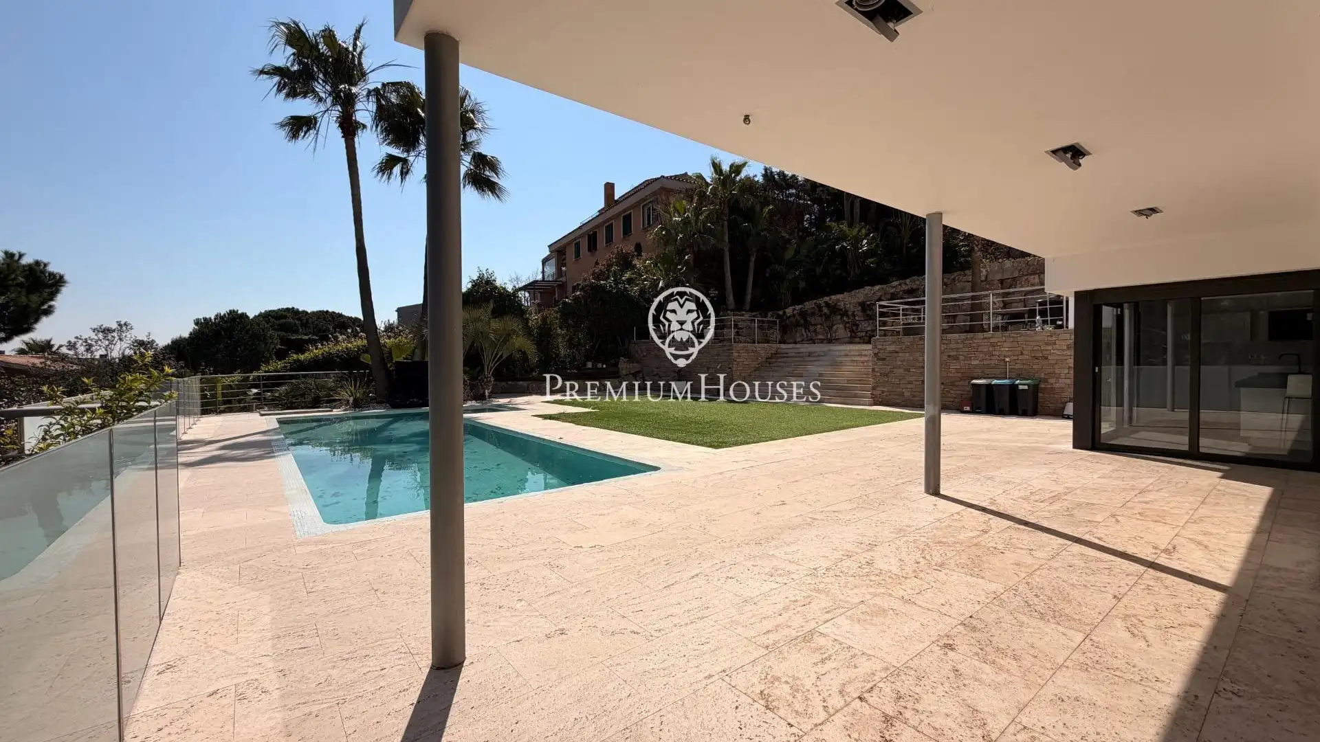 Terrassa de Casa o xalet en venda en Sant Andreu de Llavaneres amb Calefacció, Jardí privat i Parquet