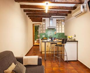 Kitchen of Study to rent in  Barcelona Capital  with Air Conditioner, Heating and Furnished