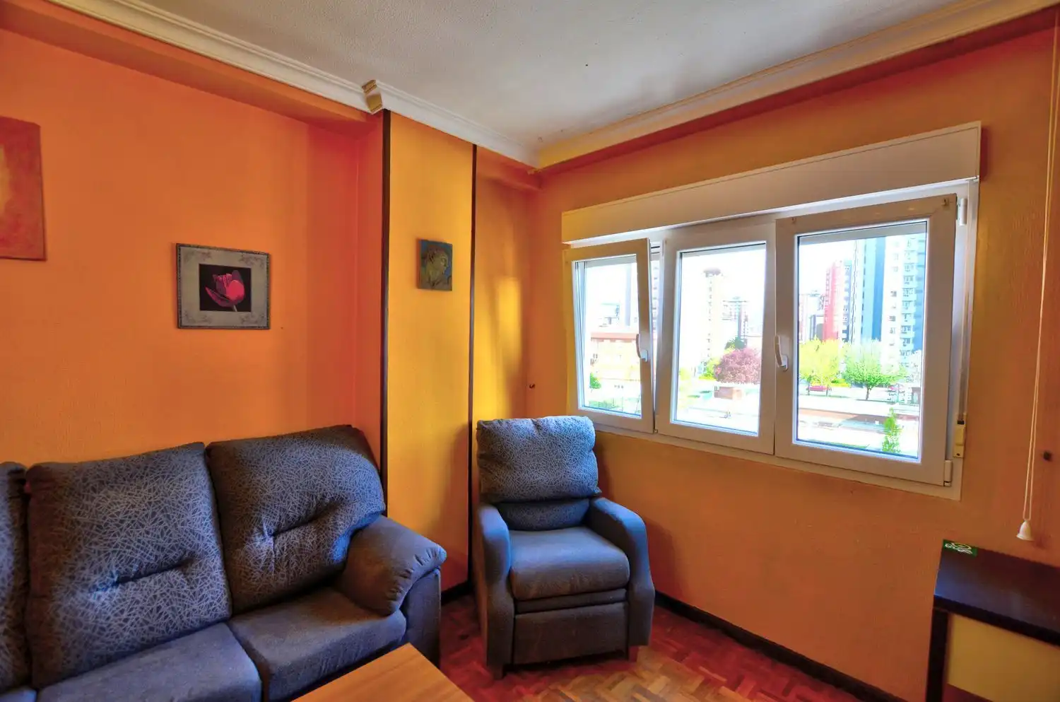 Living room of Flat for sale in Gijón   with Storage room and Swimming Pool