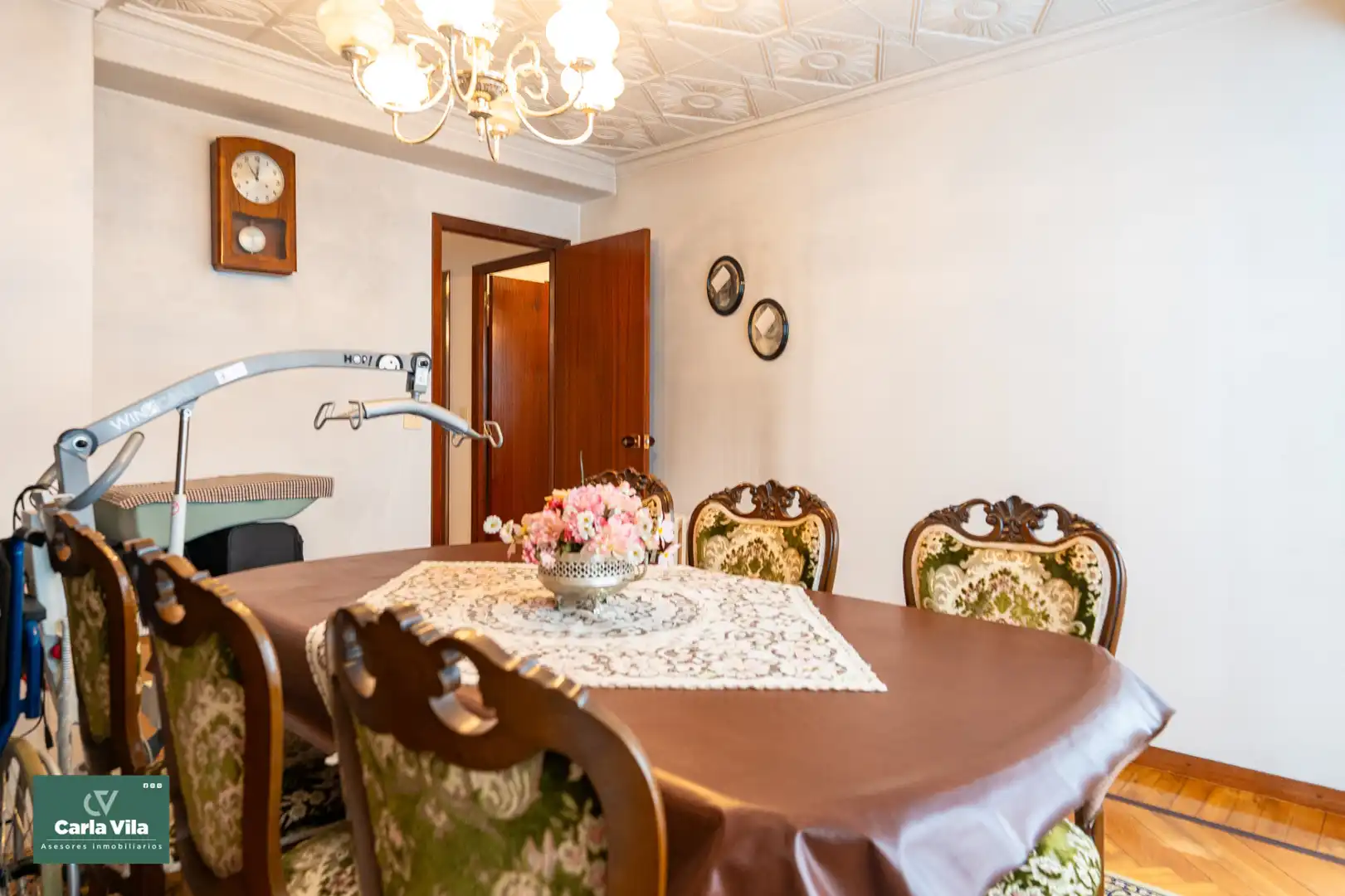 Dining room of Flat for sale in Lugo  with Heating, Parquet flooring and Terrace