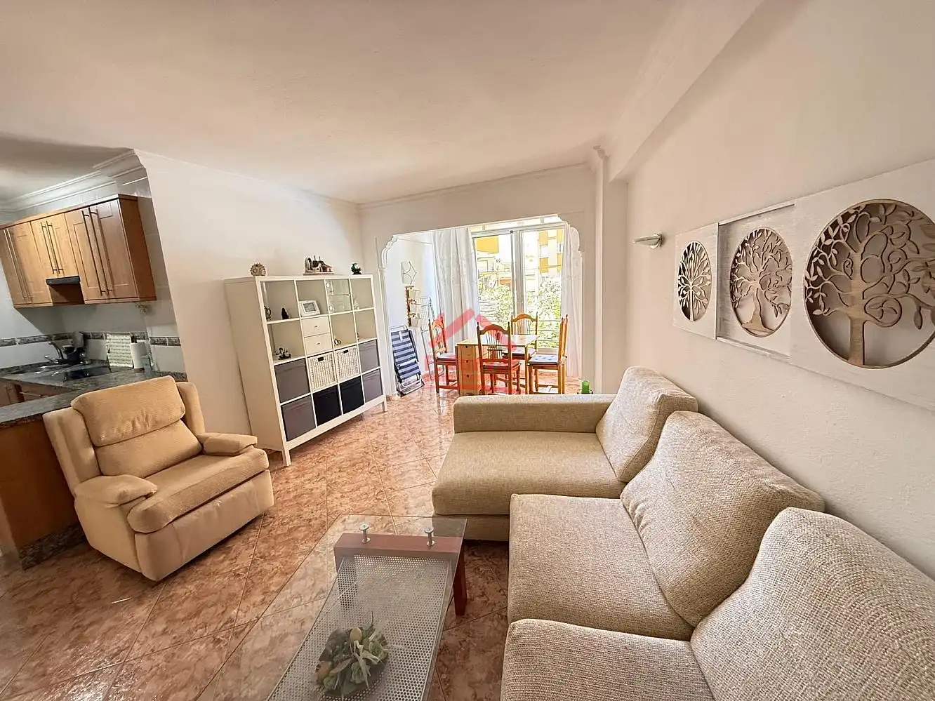 Sala de estar de Apartamento en venta en Vélez-Málaga con Aire acondicionado, Calefacción y Jardín privado