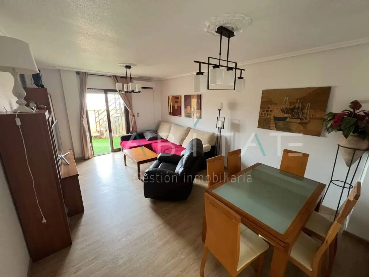 Sala d'estar de Àtic en venda en Pilar de la Horadada amb Aire condicionat, Terrassa i Traster