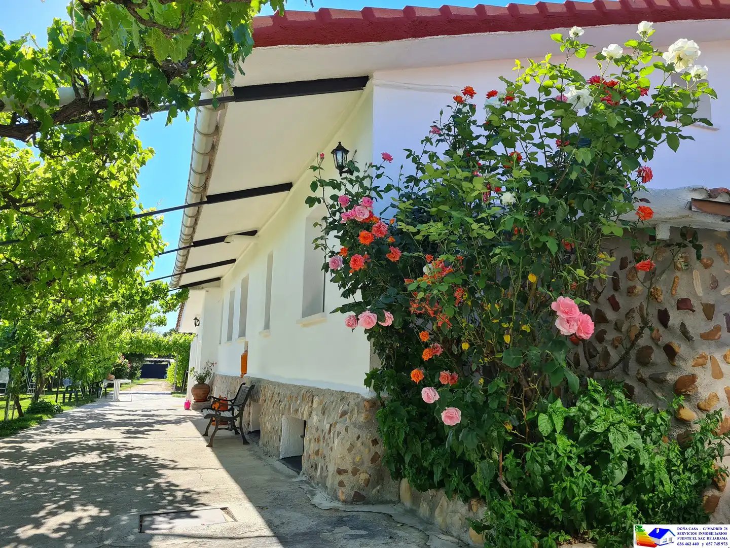 Vista exterior de Casa o chalet en venta en Fuente El Saz de Jarama con Aire acondicionado, Calefacción y Jardín privado