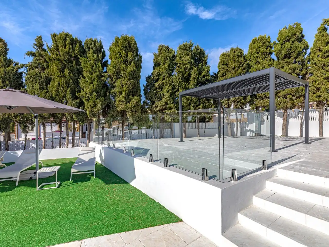 Terrassa de Casa o xalet en venda en Mijas amb Aire condicionat, Calefacció i Jardí privat