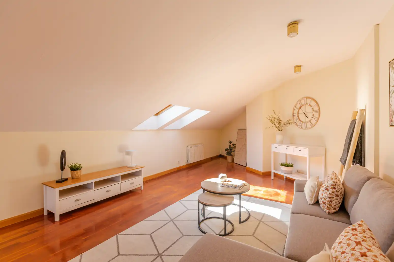 Sala de estar de Casa o chalet en venta en Zizur Mayor / Zizur Nagusia con Calefacción y Parquet