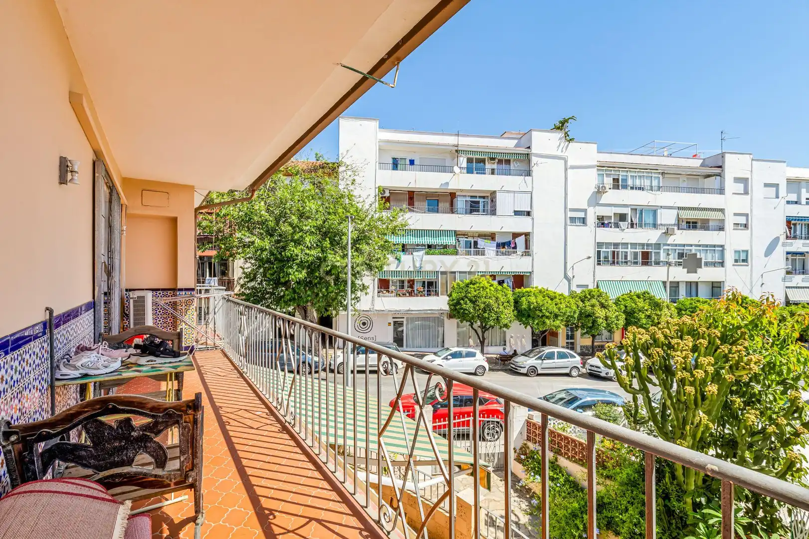 Balcony of Apartments for sale in Marbella  with Storage room, Oven and Washing machine