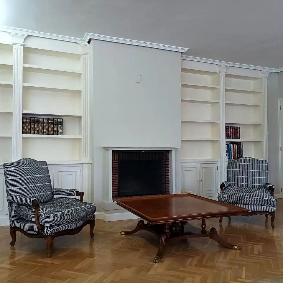 Living room of Flat for rent in Madrid  with Air Conditioner, Heating and Parquet flooring