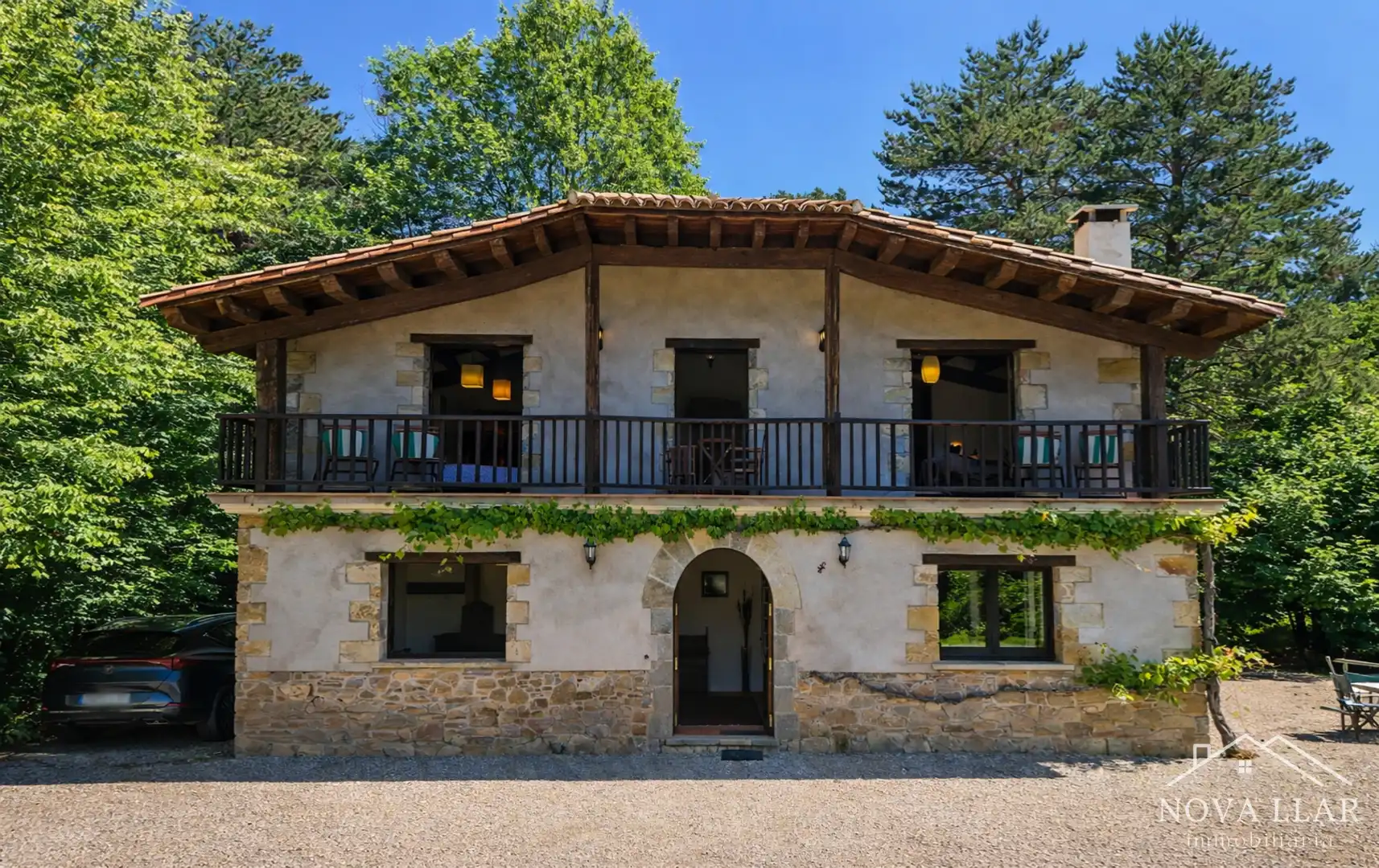 Vista exterior de Finca rústica en venta en Les Llosses con Calefacción, Jardín privado y Terraza