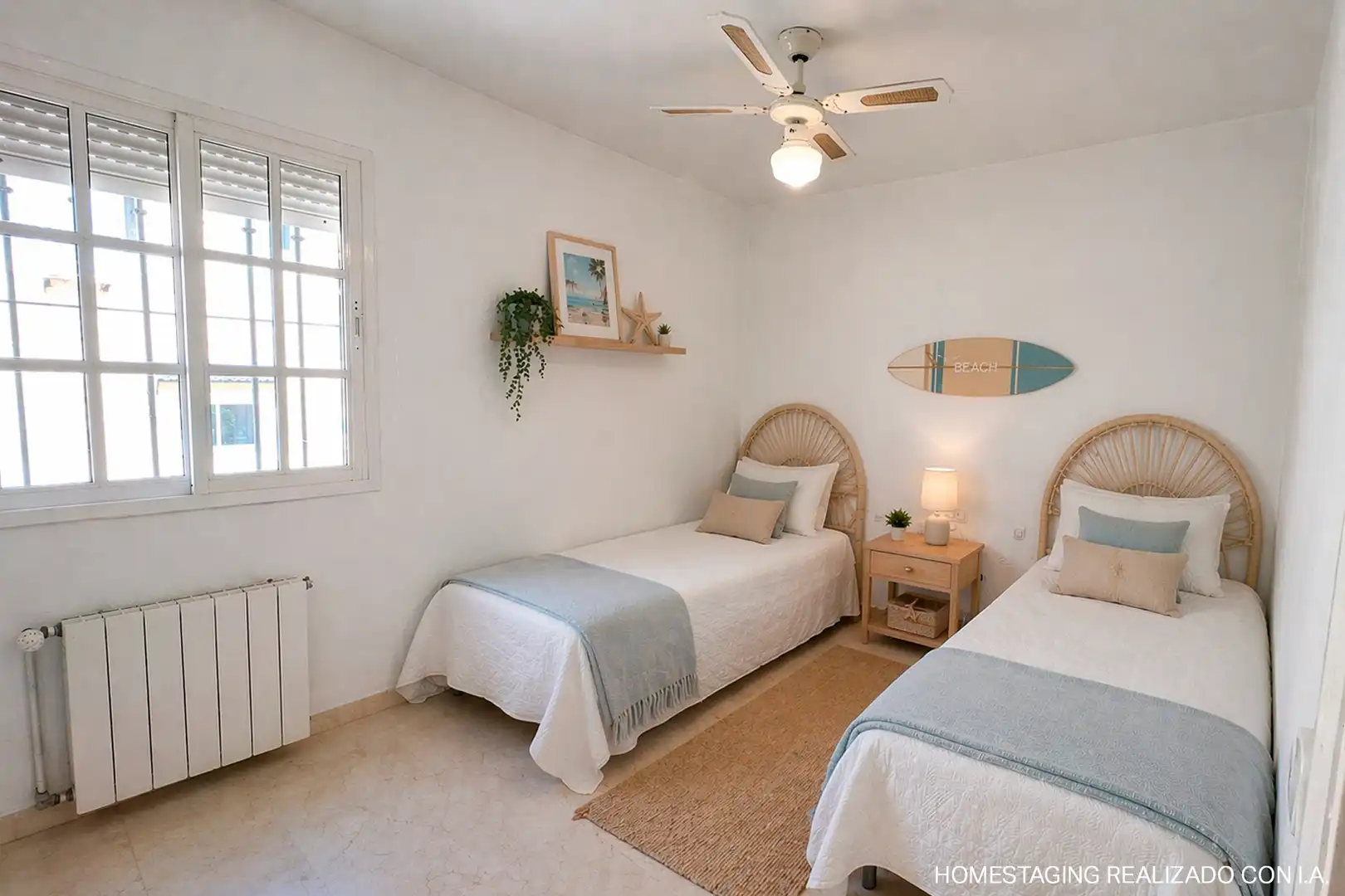 Schlafzimmer von Einfamilien-Reihenhaus zum Verkauf in Marbella mit Klimaanlage, Heizung und Terrasse