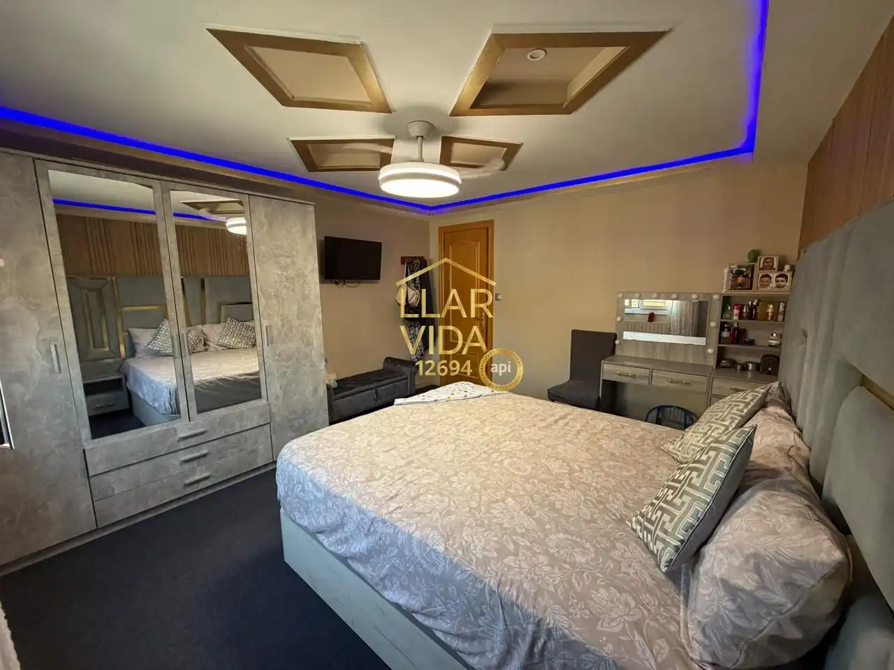 Schlafzimmer von Wohnung zum Verkauf in Lleida mit Klimaanlage, Heizung und Parkett