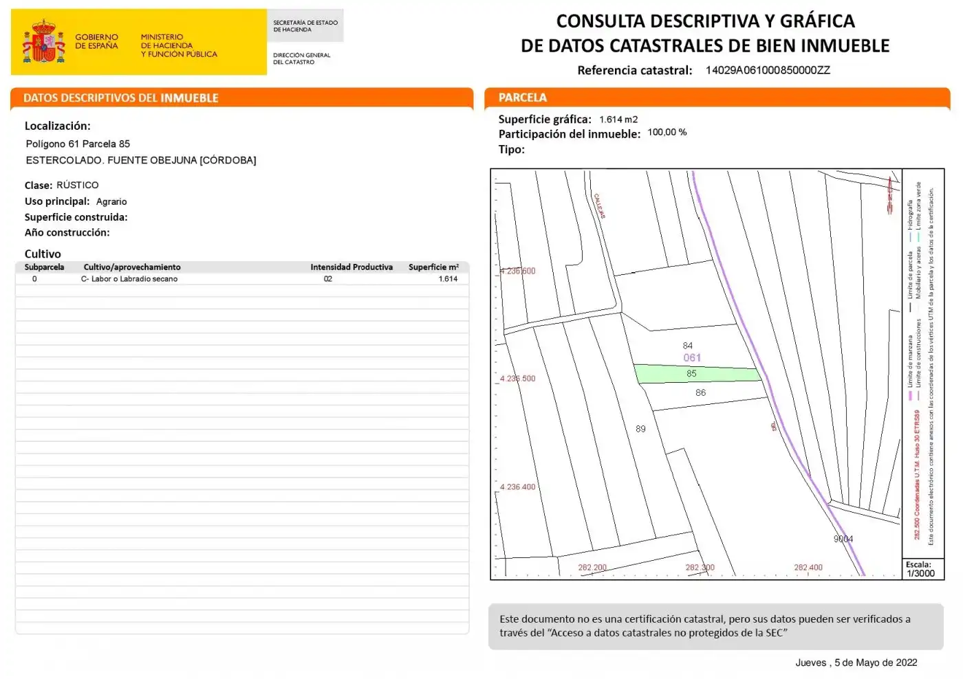 Terreny residencial en venda a Fuente Obejuna, imagen 10