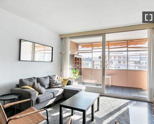 Sala d'estar de Pis de lloguer en  Barcelona Capital amb Aire condicionat, Calefacció i Moblat