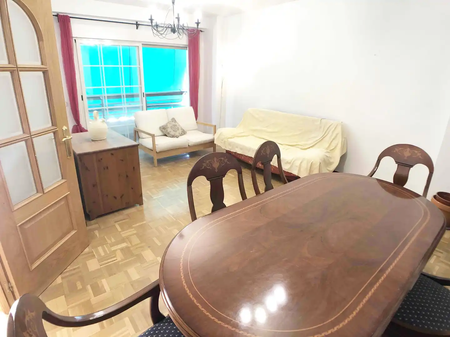 Sala de estar de Piso de alquiler en Madrid con Aire acondicionado, Calefacción y Parquet