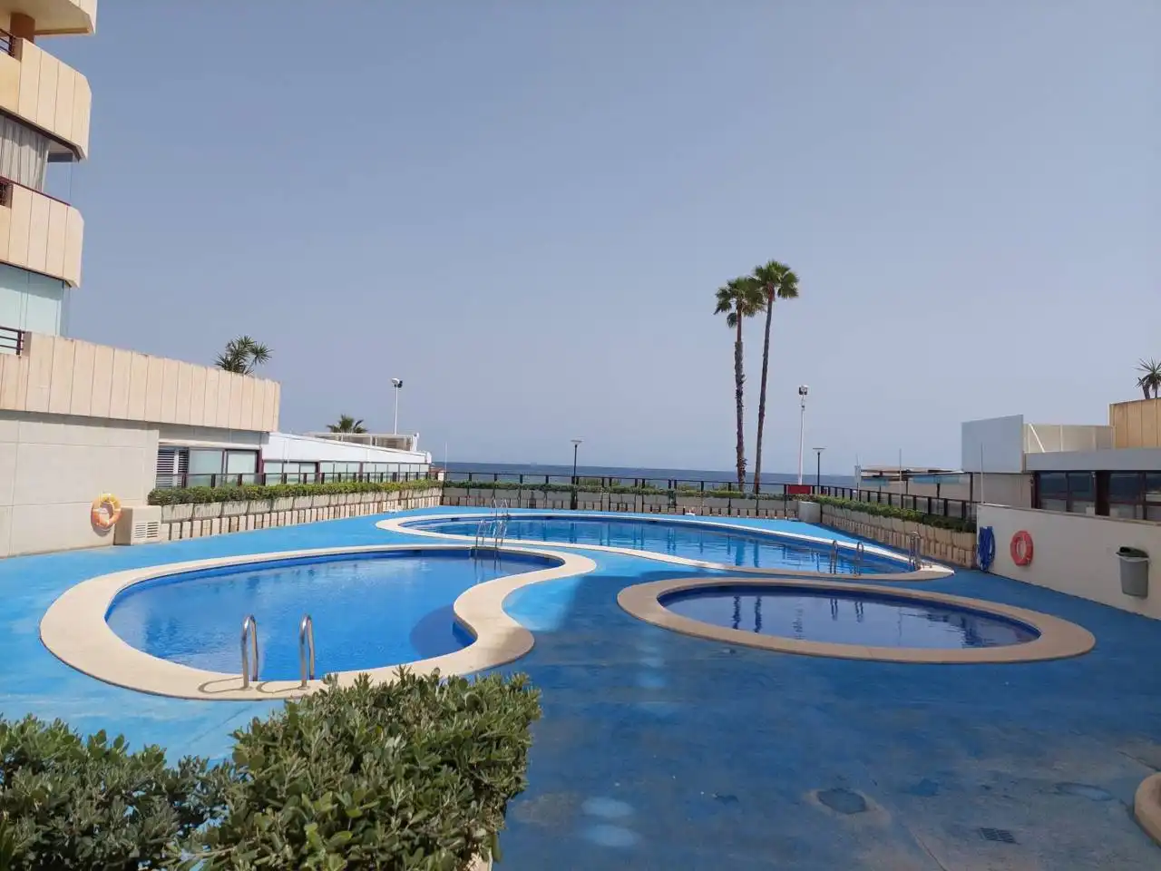 Schwimmbecken von Wohnung zum Verkauf in Calpe / Calp mit Klimaanlage, Terrasse und Möbliert