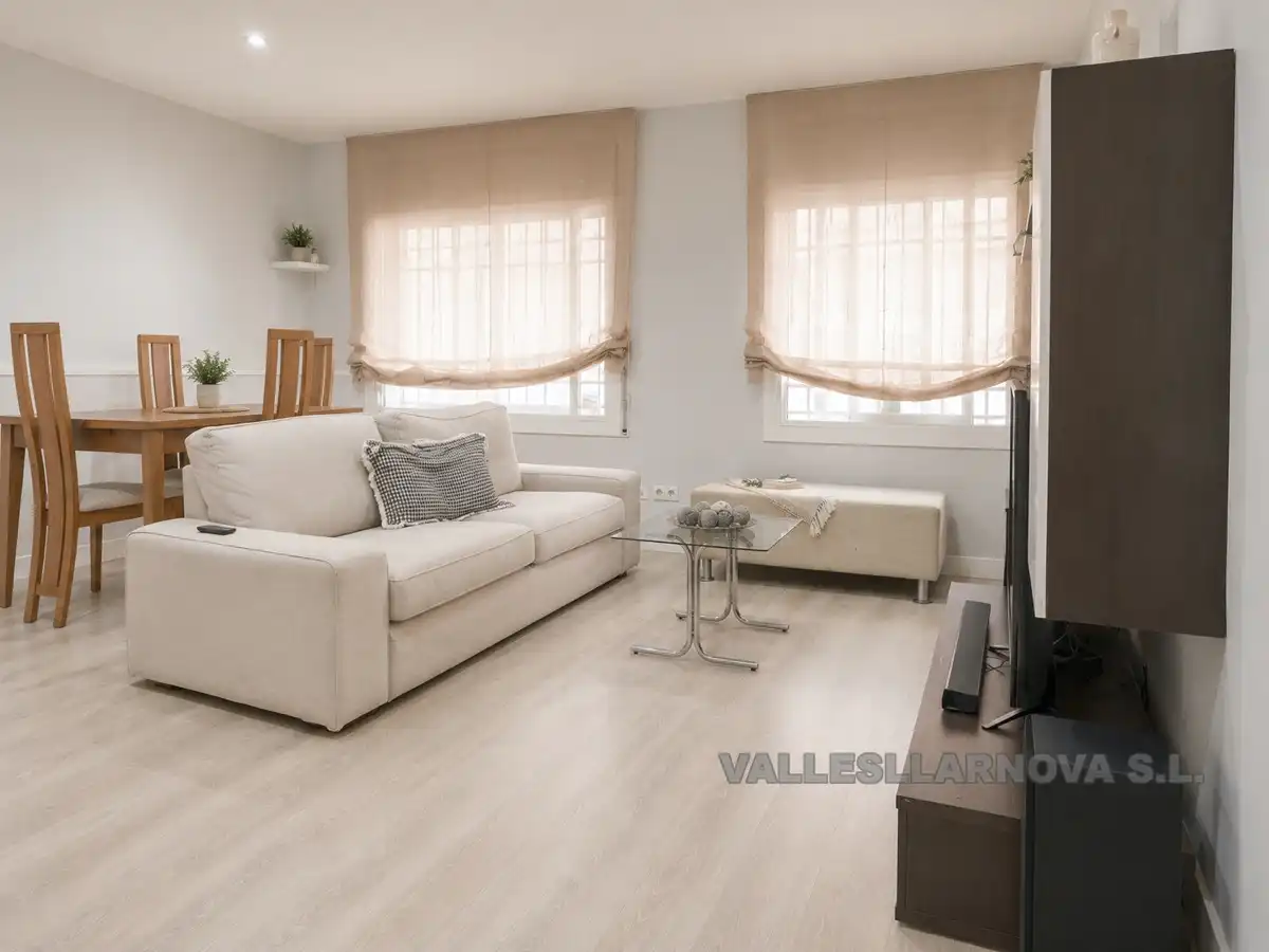 Sala de estar de Piso en venta en Mollet del Vallès con Parquet