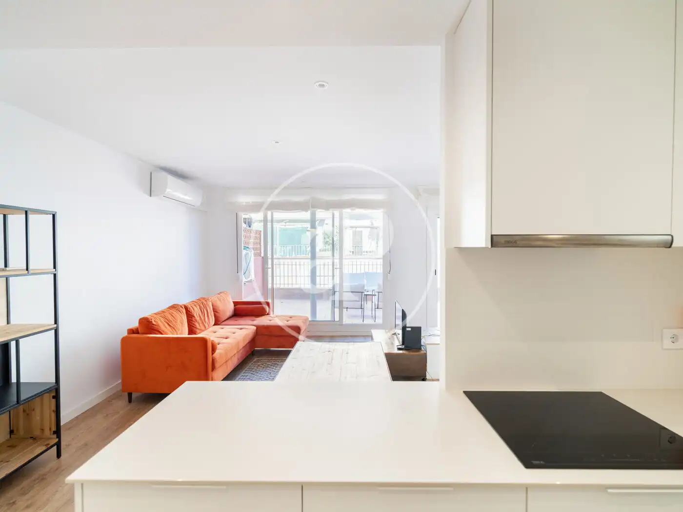 Wohnzimmer von Dachboden zum Verkauf in L'Hospitalet de Llobregat mit Klimaanlage, Heizung und Terrasse