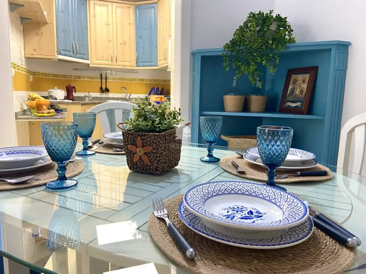 Esszimmer von Wohnung zur Miete in Vélez-Málaga mit Klimaanlage, Terrasse und Möbliert