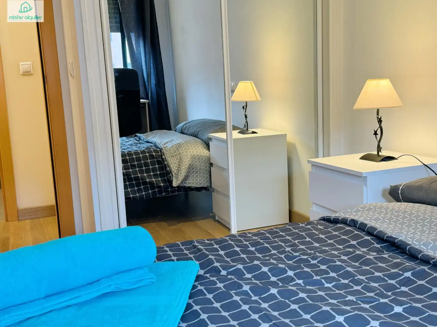 Bedroom of Apartments for rent in San Vicente del Raspeig / Sant Vicent del Raspeig  with Air Conditioner, Private garden and Terrace