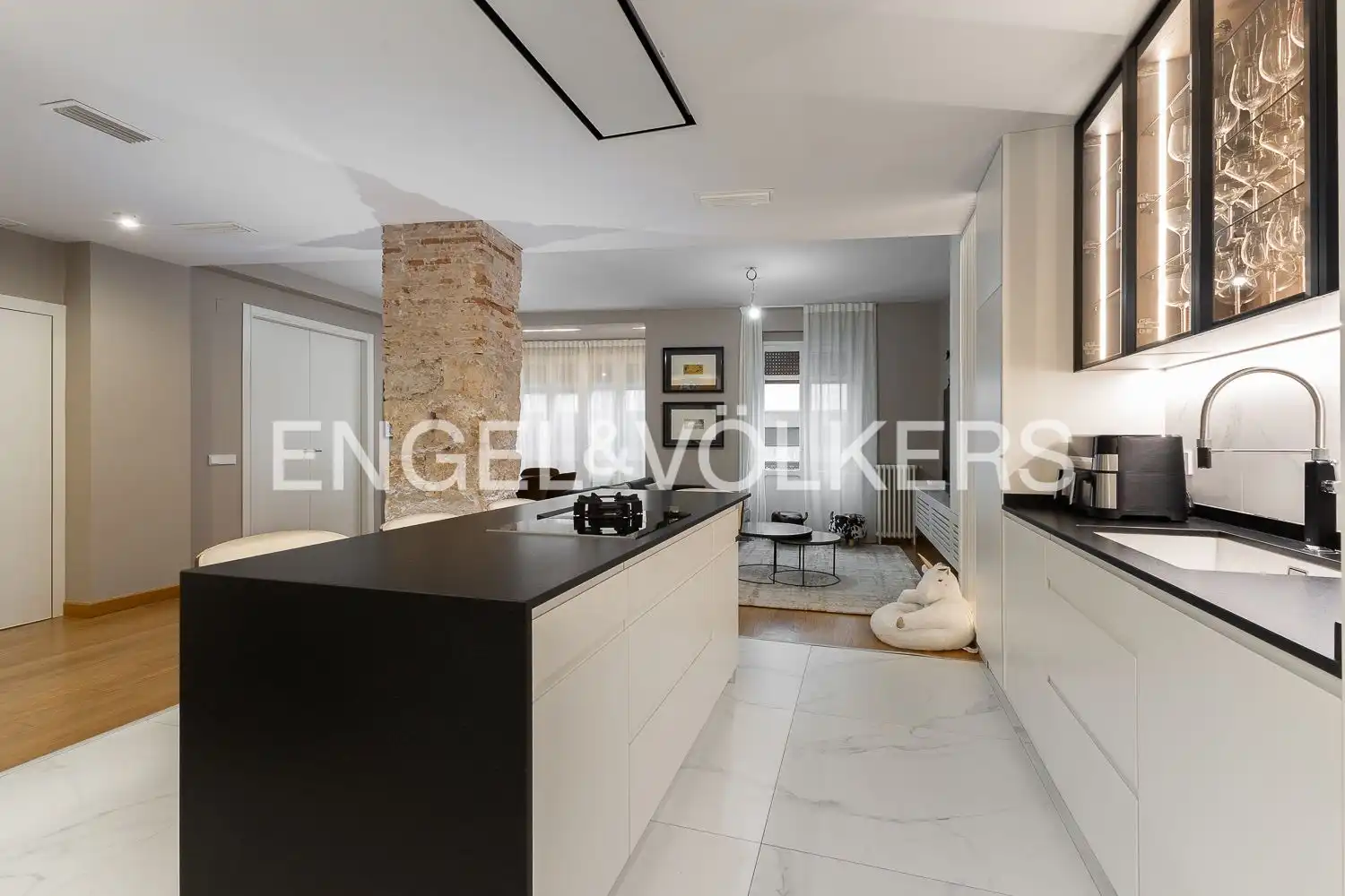 Cocina de Apartamento en venta en Valencia con Aire acondicionado, Calefacción y Parquet