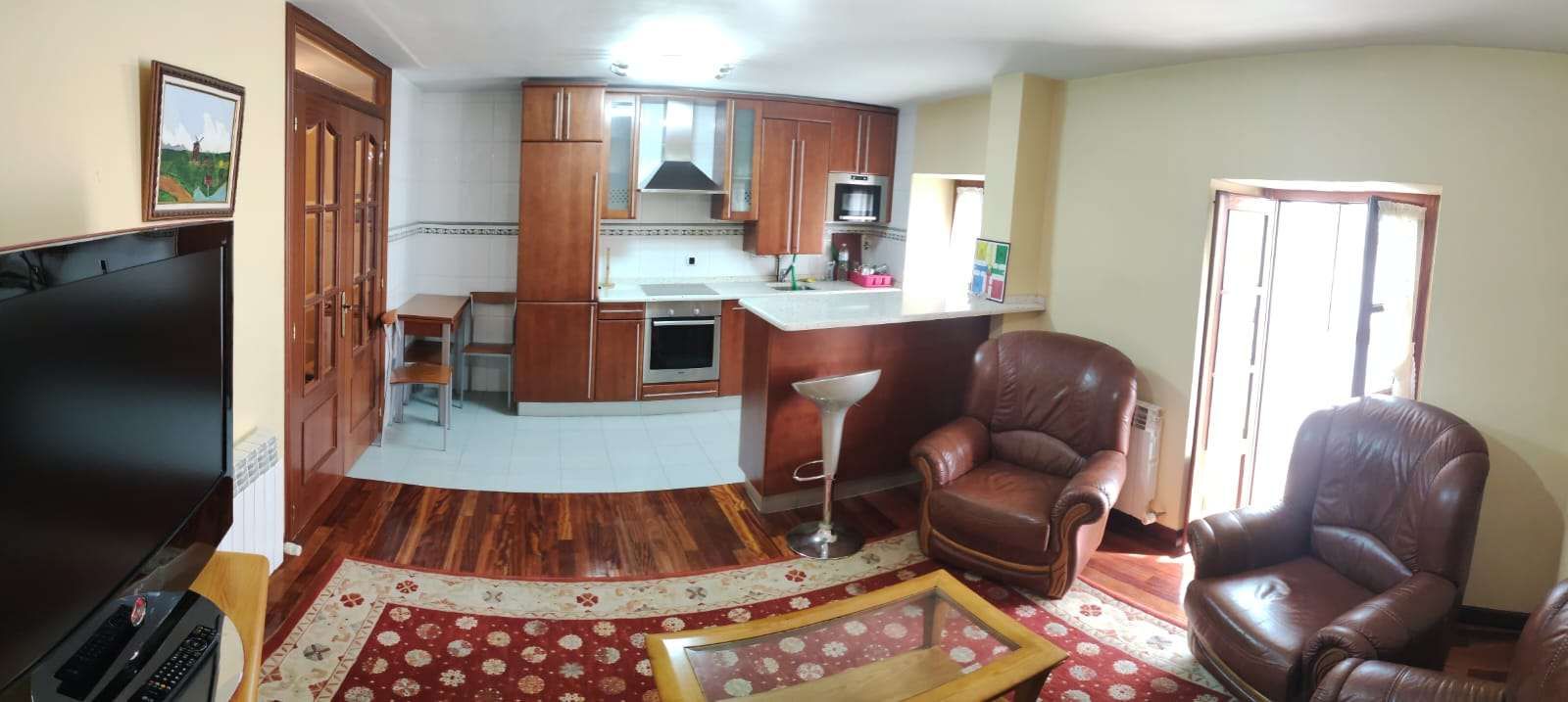 Kitchen of Flat for sale in Espinosa de los Monteros  with Heating, Terrace and Furnished