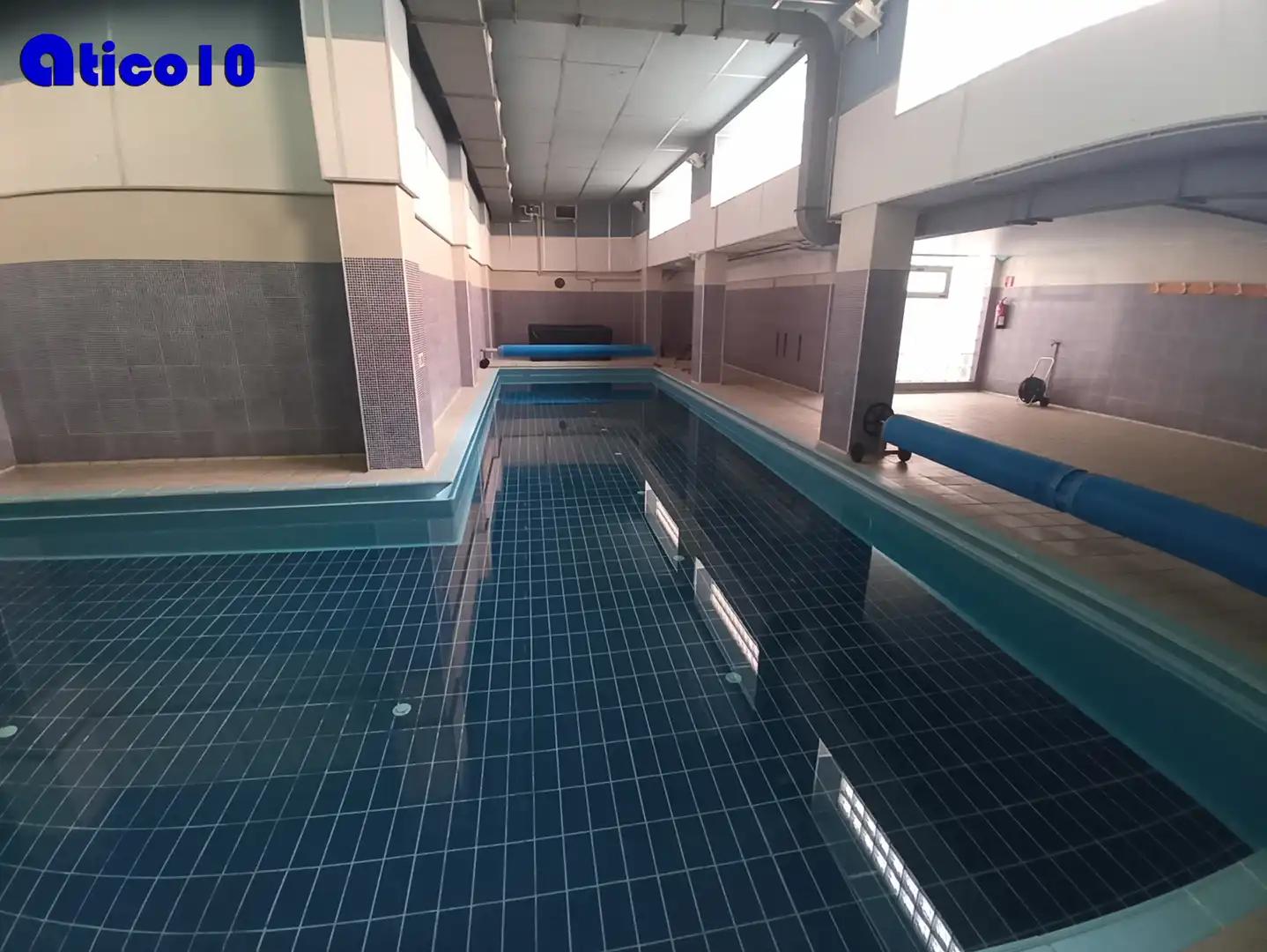 Swimming pool of Attic for sale in Oviedo   with Heating, Parquet flooring and Terrace