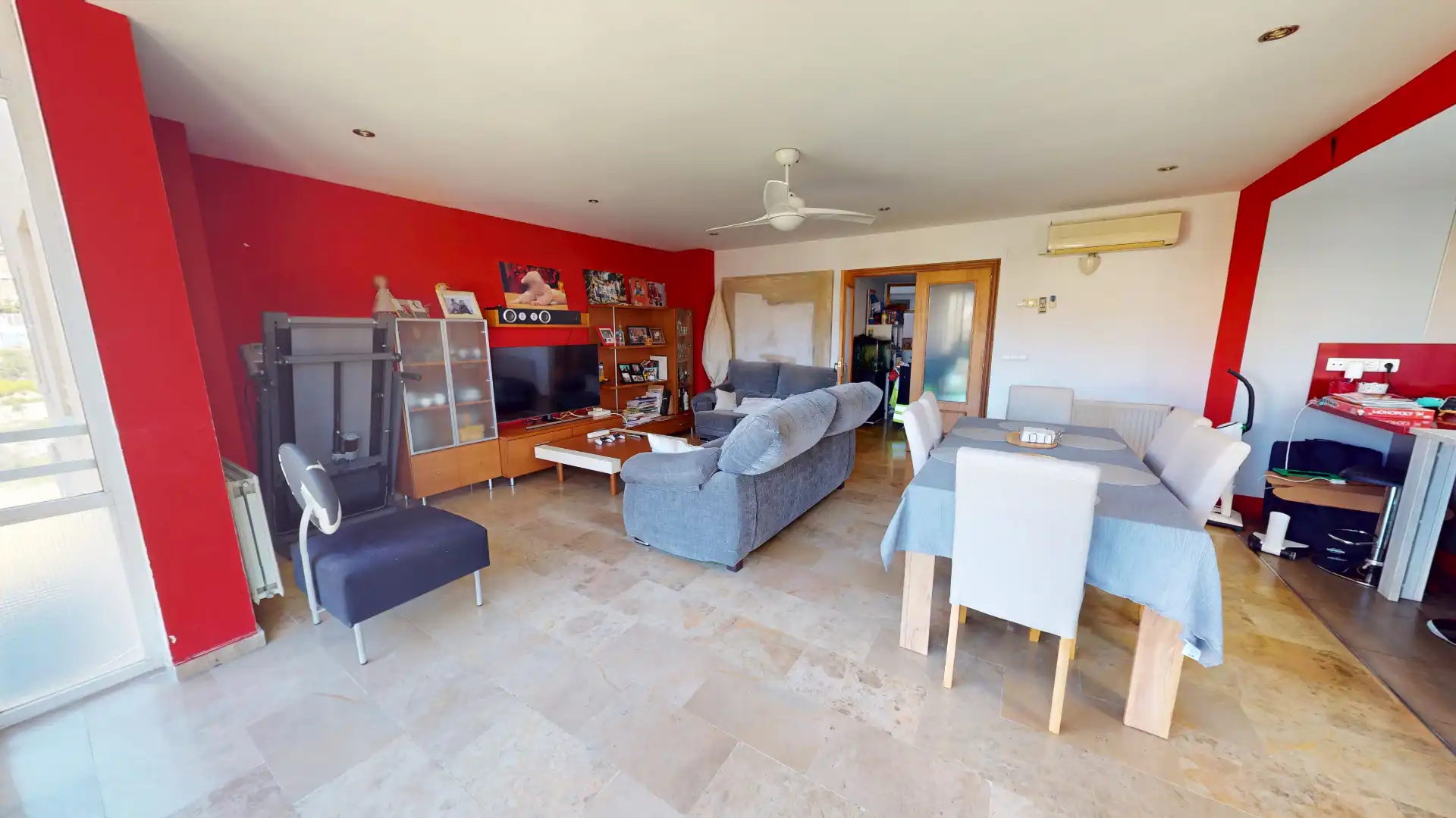 Wohnzimmer von Wohnung zum Verkauf in Alcoy / Alcoi mit Klimaanlage und Heizung