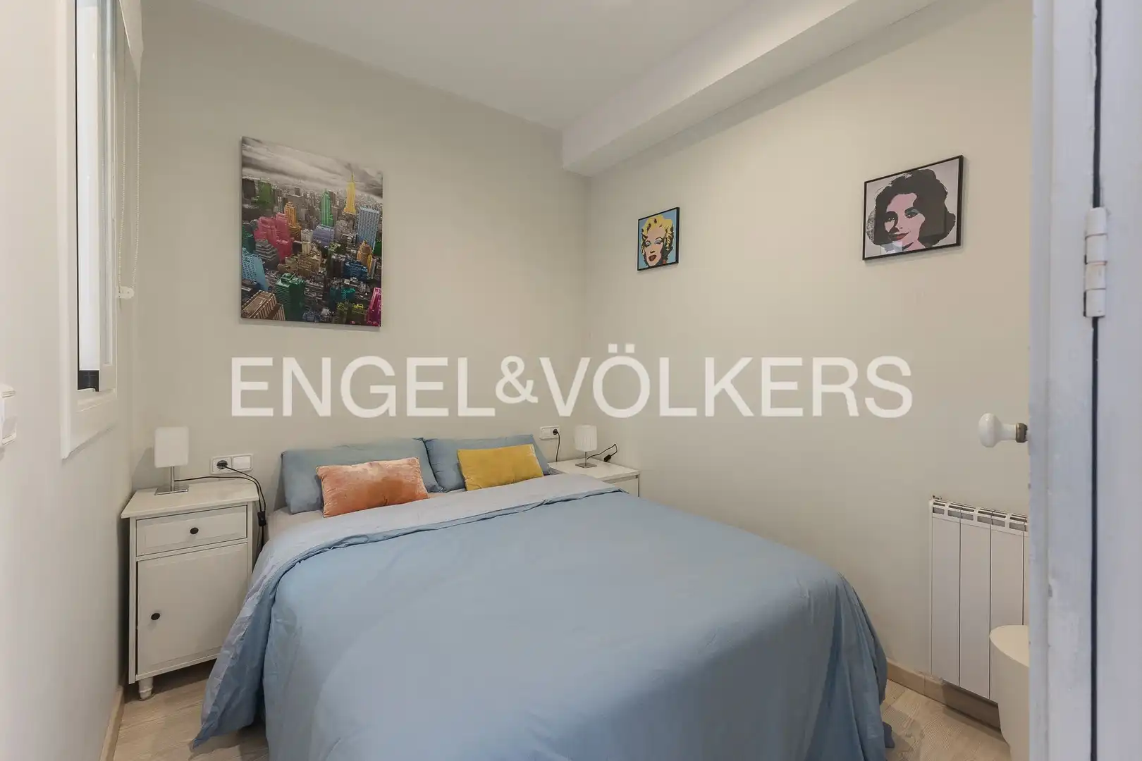 Bedroom of Flat for rent in Barcelona  with Air Conditioner, Heating and Parquet flooring