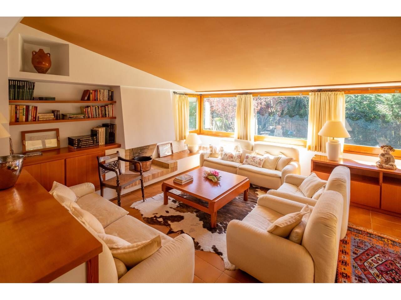 Living room of House or chalet for sale in Matadepera  with Heating, Private garden and Parquet flooring