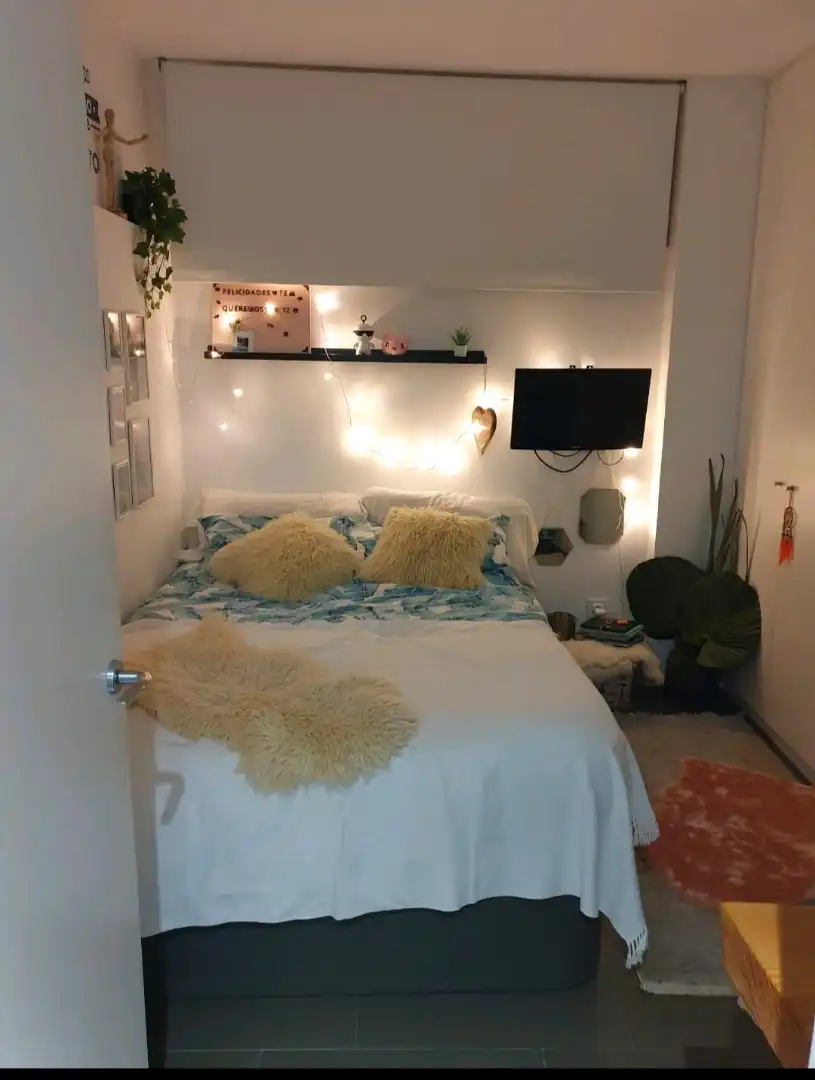 Schlafzimmer von Wohnung zum Verkauf in Moià mit Heizung, Privatgarten und Ofen