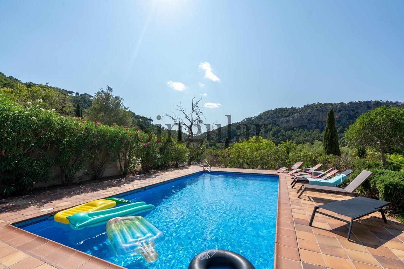 Swimming pool of Single-family semi-detached for sale in Puigpunyent  with Terrace