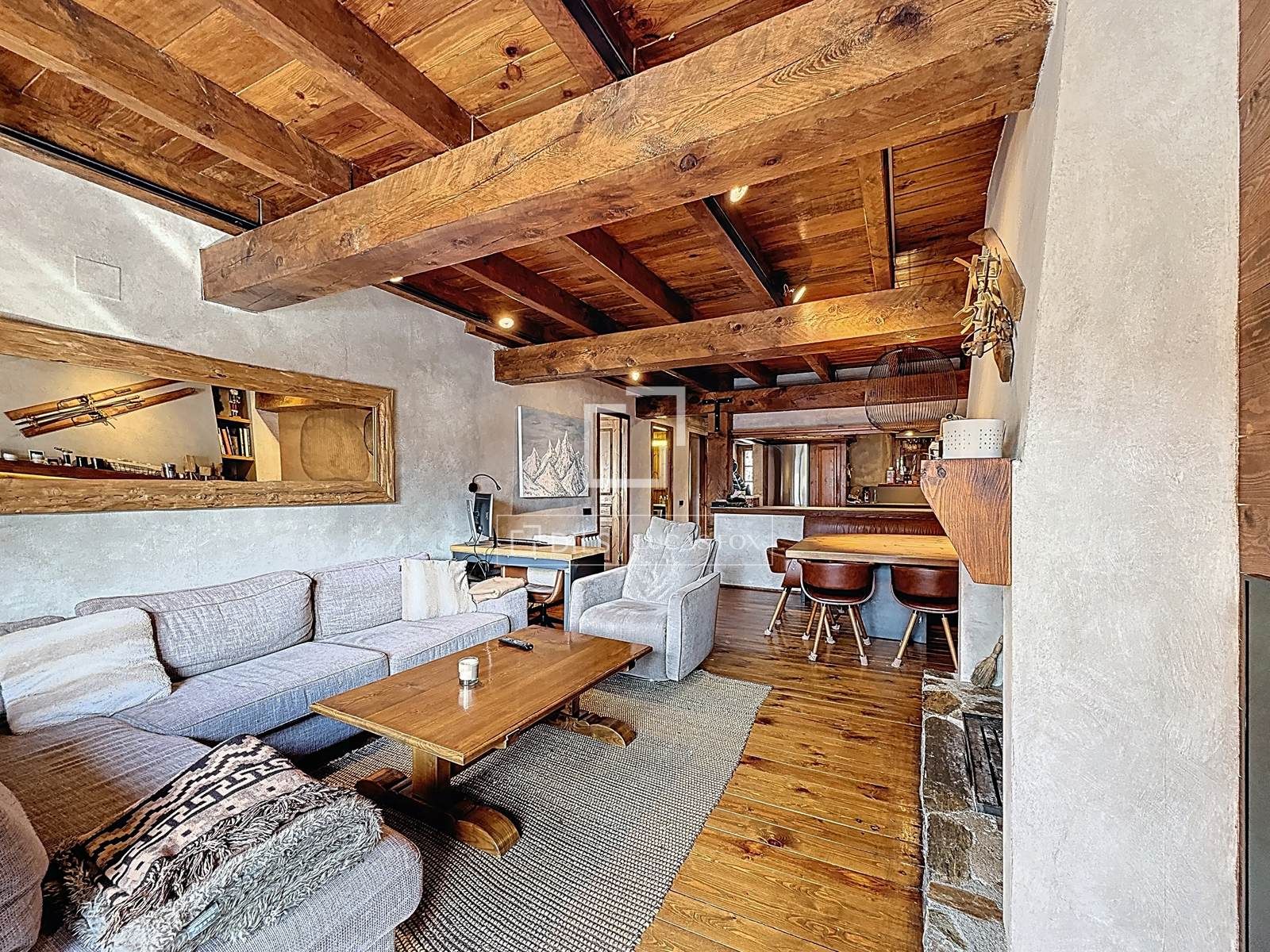 Wohnzimmer von Wohnung zum Verkauf in  Madrid Capital mit Heizung, Parkett und Terrasse