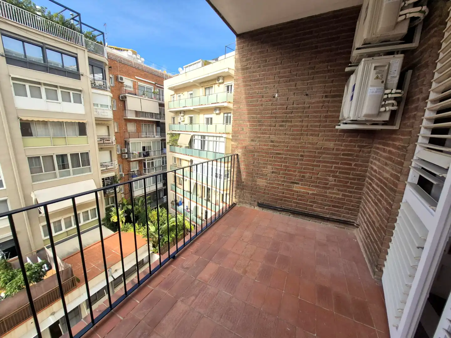 Terrasse von Wohnung zur Miete in Barcelona mit Klimaanlage, Heizung und Parkett