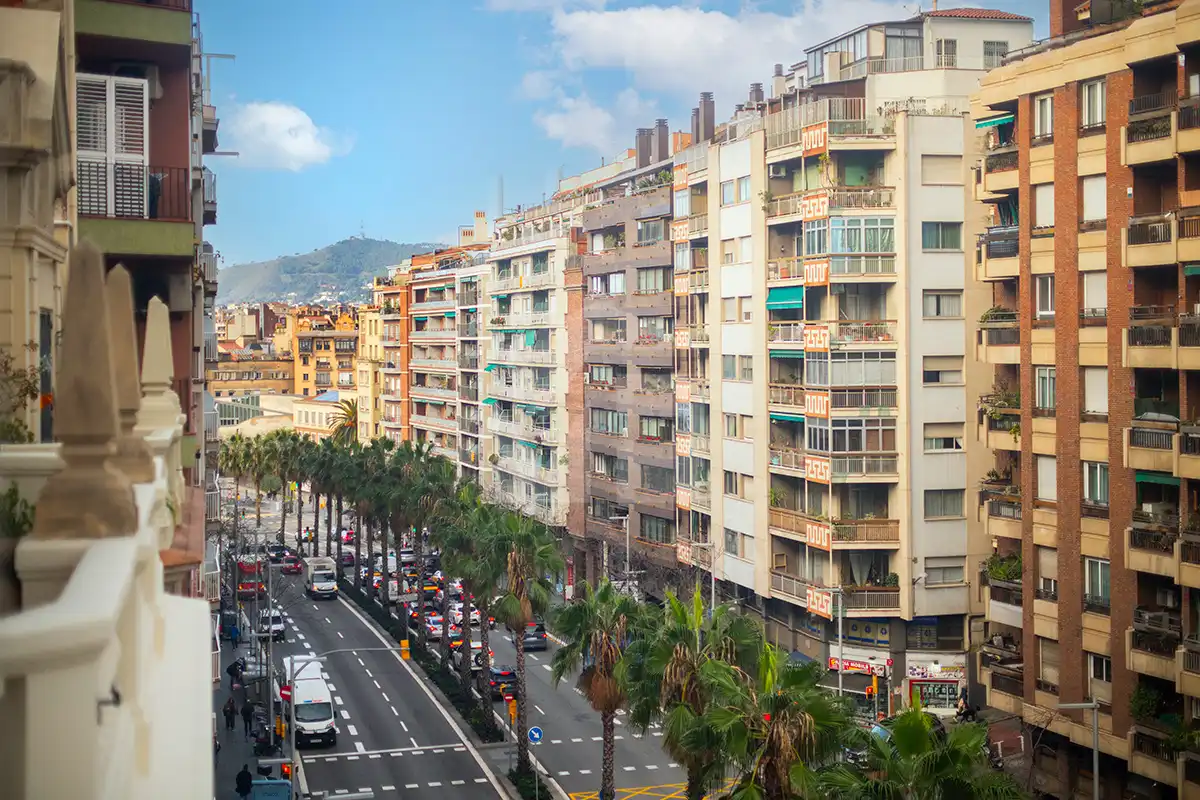 Exterior view of Flat for sale in Barcelona  with Air Conditioner and Heating