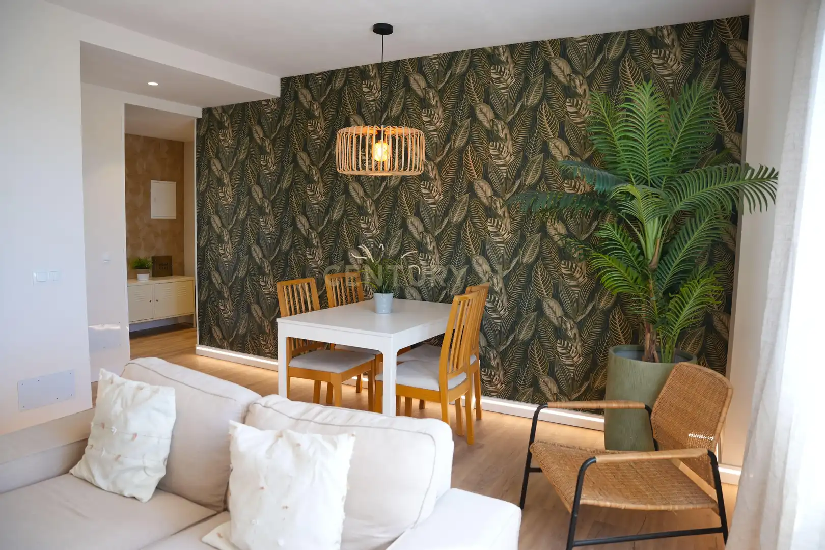 Dining room of Flat for rent in Mijas  with Air Conditioner, Storage room and Alarm