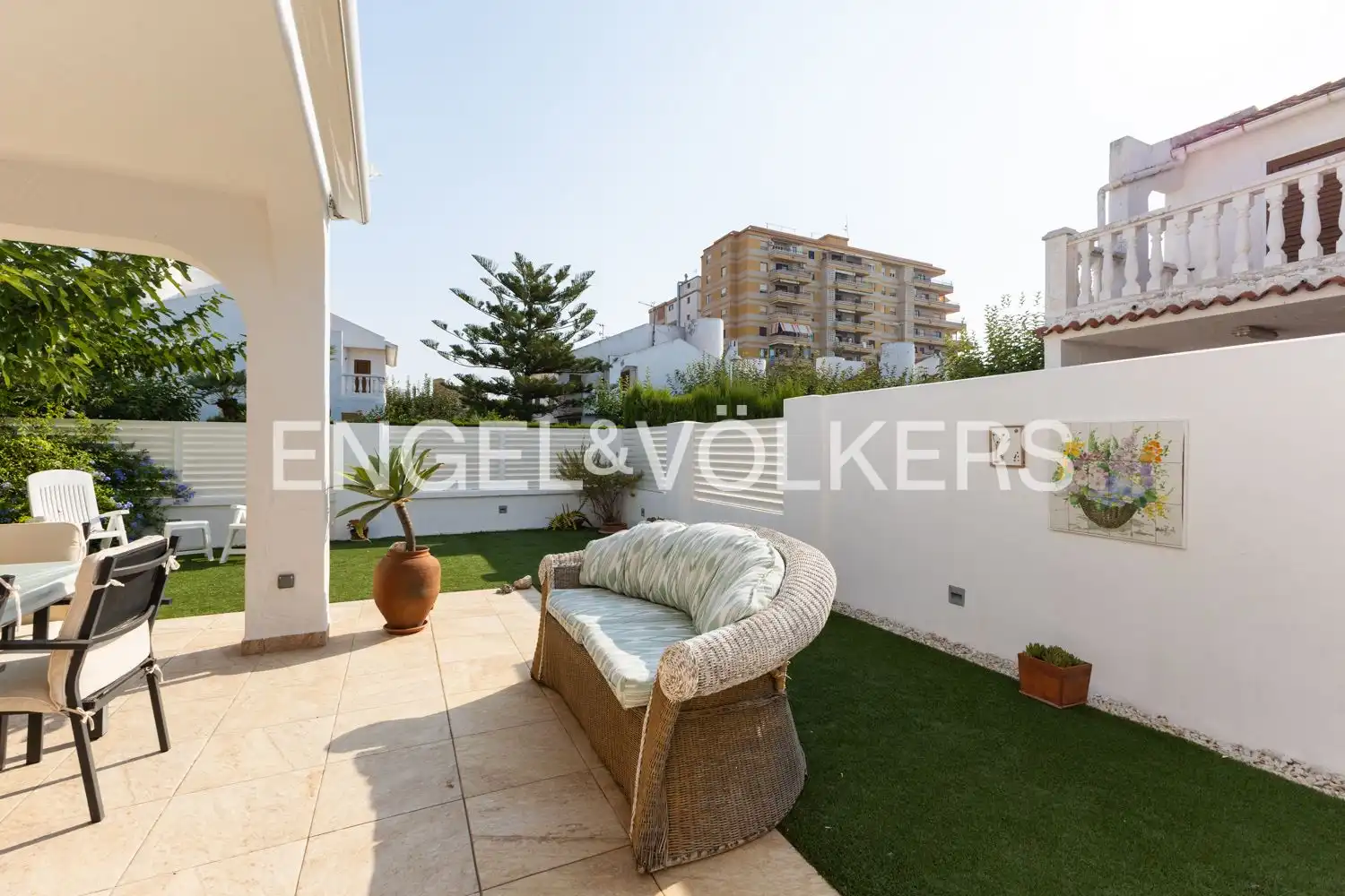 Terrassa de Casa adosada en venda en Oropesa del Mar / Orpesa amb Calefacció, Jardí privat i Terrassa