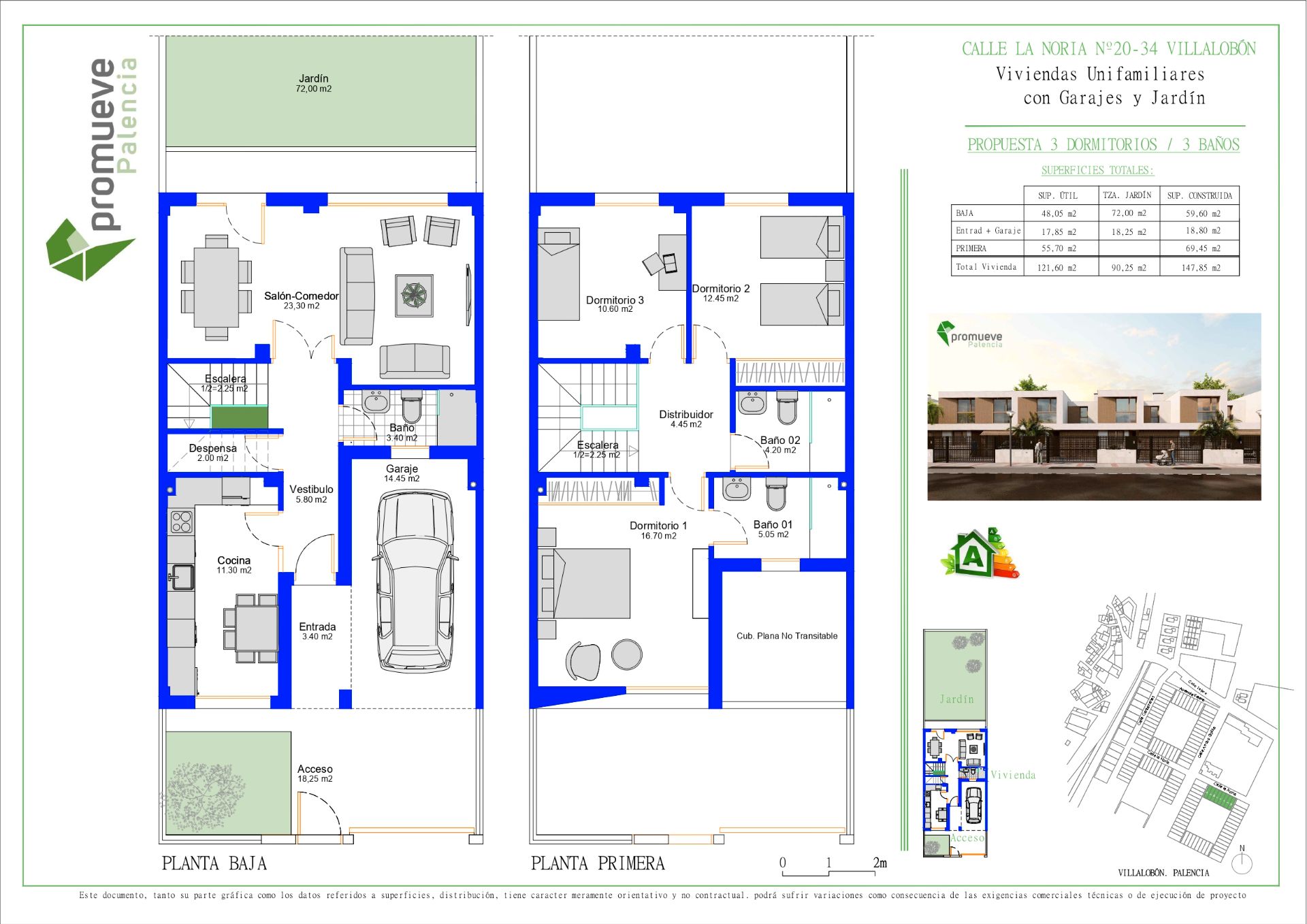 Casa adosada en venta en Villalobón con Jardín privado
