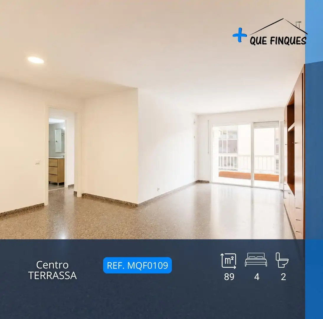 Vista exterior de Piso de alquiler en Terrassa con Calefacción, Terraza y Balcón